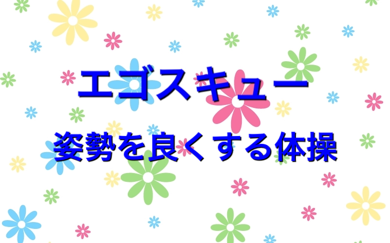 姿勢を良くする体操 「エゴスキュー」